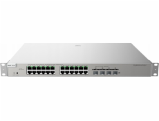 Riadený prepínač Reyee | L3 | 24 x 1 Gbit + 4 x 10 Gbit SFP+ uplink porty | 24 PoE/PoE+ portov (370W max) | Nosič