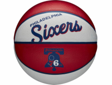 Wilson Team Retro Philadelphia 76ers Mini lopta WTB3200XBPHI biela 3