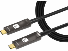 Techly USB-C kábel AOC Fiber M/M kábel 30m