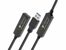 Techly opakovací kábel USB 3.0 20m