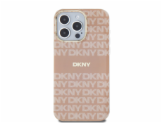 DKNY DKHMP15XHRHSEP iPhone 15 Pro Max 6,7 ružové/ružové pevné puzdro IML Mono &amp; Stripe MagSafe