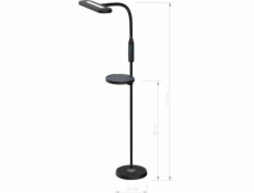 Stojacia lampa Tiross TIROSS LED STOJNÁ LAMPA 15W 900lm