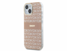 DKNY DKHMP14SHRHSEP iPhone 14 / 15 / 13 6.1 ružový/ružový pevný obal IML Mono &amp; Stripe MagSafe