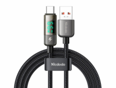 Mcdodo CA-3630 USB-A na USB-C kábel, auto power off, PD 100W, 1.2m (black)