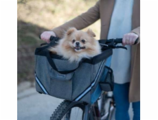 KERBL Taška na bicykel pre psa/mačku, šedomodrá, do 7 kg - 38x25x25 cm