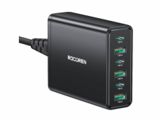 Rocoren Power Charger 3x USB-C, 3x USB-A, 60W (black)