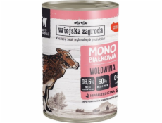 WIEJSKA ZAGRODA Monoproteín Beef - mokré krmivo pre mačky - 400g