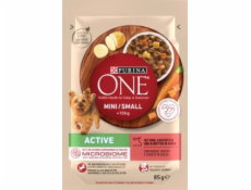 PURINA One Mini/Small Active Beef - vlhké krmivo pre psov - 85g