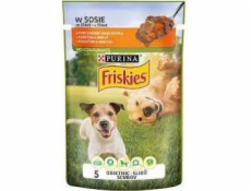 PURINA Friskies Chicken with carrot in sauce - vlhké krmivo pre psov - 85g