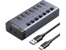 UGREEN USB-C to 7-Port USB-A 3.0 Hub DC 12V EU