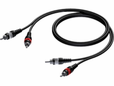 Procab RCA (Cinch) x2 kabel 5m černý (CAB800/5)