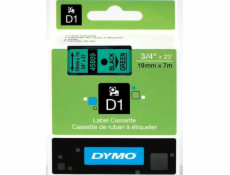 Dymo páska D1 zelená 45809 (S0720890) černý tisk