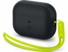 Spigen Ochranné pouzdro na sluchátka Spigen Silicone Fit Strap pro Apple AirPods Pro 1/2 černá/fantomově zelená ACS05810