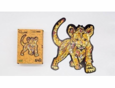 PuzzleOK Ekologické dřevěné puzzle 130 Simba A3