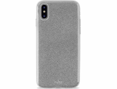 Kryt Puro PURO Glitter Shine - iPhone Xs Max Case (stříbrný)