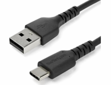 StarTech USB-A - USB-C kabel USB 2 m černý (RUSB2AC2MB)