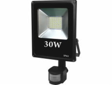 Světlomet Volteno Tenký LED reflektor 30W IP65 s pohybovým senzorem (VO0768)