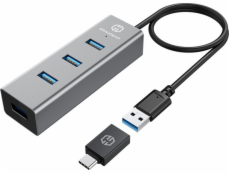 Graugear USB HUB GRAUGEAR USB-HUB 4x USB 3.0 porty typu A maloobchod