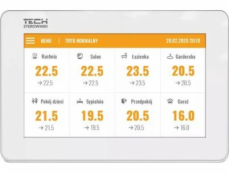 Bezdrátový ovládací panel Tech M-8 N pro lištu L-8 (zapuštěná montáž) bílý STM8NWH