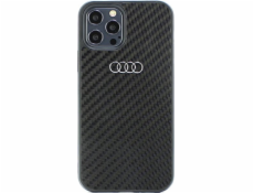 Audi Carbon Fiber iPhone 12/12 Pro 6.1 černý/černý pevný obal AU-TPUPCIP12P-R8/D2-BK