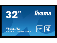 Dotykový monitor IIYAMA ProLite TF3215MC-B2, 31,5  kioskový LED, PCAP, USB, VGA/HDMI, lesklý, bez rámečku, černý