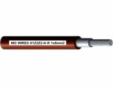 Fotovoltaický kabel // MG Wires // 1x6mm2 0,6/1kV červený H1Z2Z2-KR-6mm2 RD 50m balení