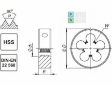 Fanar DIE UNC 1 -8 DIN-22568 (2A) HSS 800