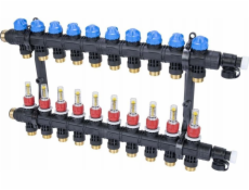 Rozvaděč Afriso ProCalida EF1 K, 10 topných okruhů, G1, 0,2 - 1,6 l/min.