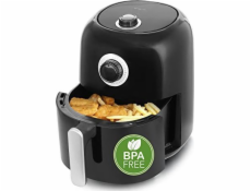 Fritéza Emerio bez tuku Emerio Heißluftfritteuse, Smart Fryer, 3L, černá, Cool touch