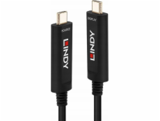 Hybridní video kabel USB typu C Lindy  30m z optických vláken