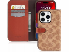 Coach Folio Signature C Case – Flip Case 2 v 1 pro iPhone 15 Pro (Tan)