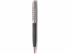 PARKER Kugelschreiber Sonnet Prem. Metal & Grey PGC sw M Geschenkbox