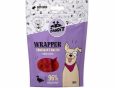 PAN. BANDIT WRAPPER Kachní wrap - pochoutka pro psy - 80 g