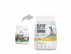 RAW PALEO Ultra Mini Adult Turkey - suché krmivo pro psy - 750 g