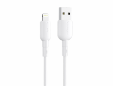 Kábel USB na Lightning VFAN Colorful X11, 3A, 1m (biely)