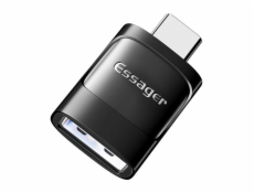 Adaptér OTG USB 3.0 female na USB-C male Essager (čierny)