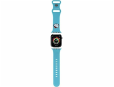 Hello Kitty  silikonová Kitty hlava - řemínek Apple Watch 38/40/41 mm (modrý)