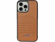 Audi  Synthetic Leather MagSafe iPhone 14 Pro Max 6.7 hnědý/hnědý pevný obal AU-TPUPCMIP14PM-GT/D3-BN