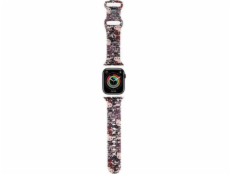 Hello Kitty  silikonové štítky Graffiti - Řemínek Apple Watch 38/40/41 mm (růžový)