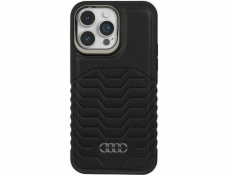 Audi  Synthetic Leather MagSafe iPhone 15 Pro Max 6.7 černý/černý pevný obal AU-TPUPCMIP15PM-GT/D3-BK