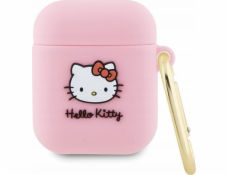 Sourcing Hello Kitty HKA23DKHSP Airpods 1/2 kryt růžový/růžový silikon 3D Kitty Head