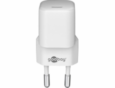 Goobay nabíječka USB-C PD (Power Delivery) Fast Charger nano nabíječka (30 W) bílá