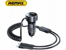 Nakladač Remax ŁAD SAM. SAGA SERIES 52,5W RCC336 PD QC 1xUSB-C + 1xUSB S KABELEM C+L ČERNÝ