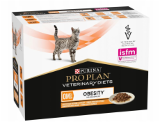 PURINA Pro Plan Veterinary Diets OM St/Ox Obesity - vlhké krmivo pro kočky - 10x85 g