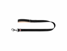 WAUDOG natural leather dog leash 20 mm wide, 122 cm long Black