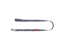 Waudog nylon dog leash,  Summer  pattern, 20 mm wide, length 152-183 cm