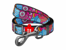 Waudog nylon dog leash,  Summer  pattern, 25 mm wide, length 152-183 cm