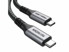 Cable USB-C MOKiN 1.2m 100W PD USB4 40Gbps (black)