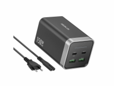 Charger MOKiN PD150W 2xUSB-C 2xUSB-A (black)