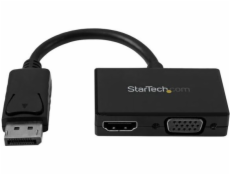 StarTech DisplayPort - HDMI - D-Sub (VGA) AV adaptér černý (DP2HDVGA)